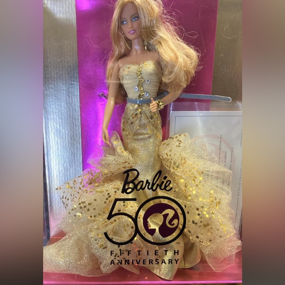 Barbie 50th Anniversary Gold Gown